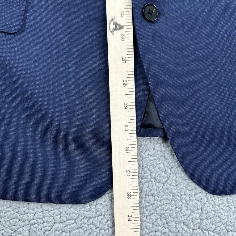 The Blk Tux Tollegno 1900 Blazer Men 48R Navy Blue Italian Merino Wool